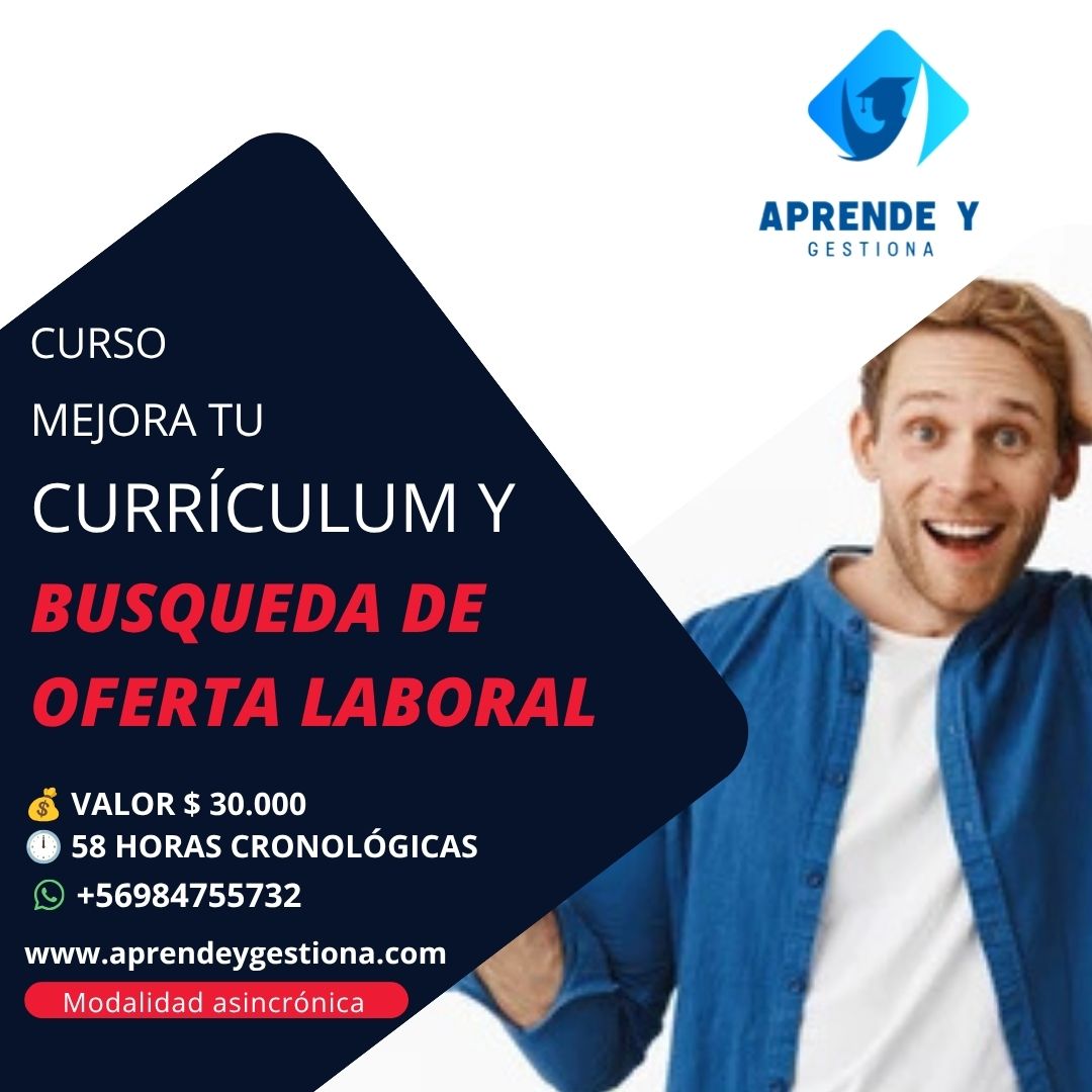 MEJORA TU CURRÍCULUM VITAE Y BUSQUEDA DE OFERTA LABORAL